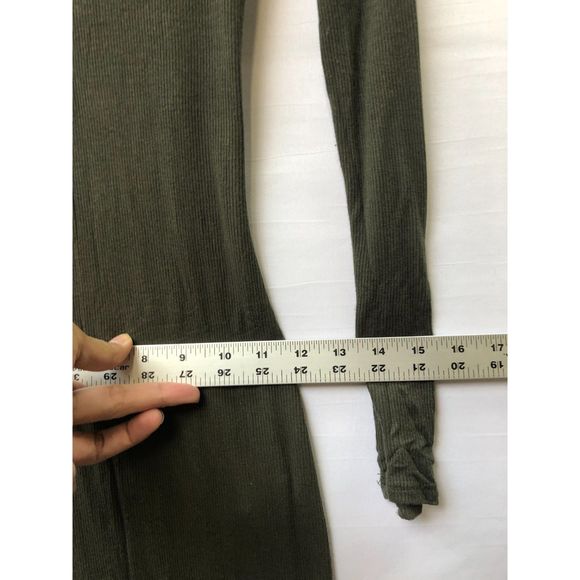 Better Be Olive Green Long Sleeve Dress Women S/M - Picture 11 of 11
